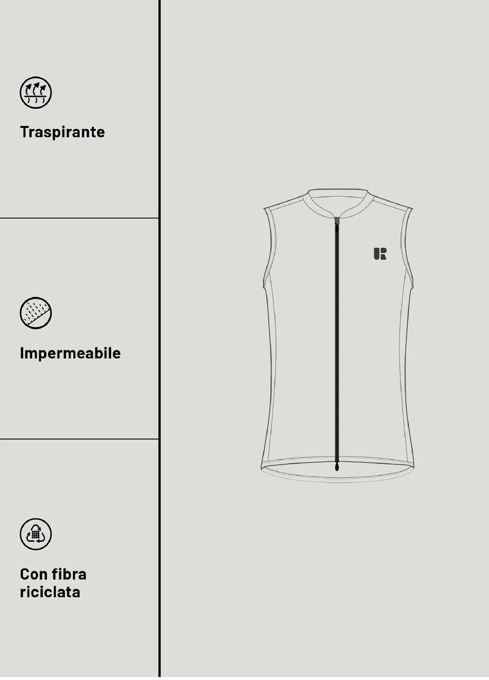 Ovs Gilet ciclista full-zip Urban Riders Fino Al -60%
