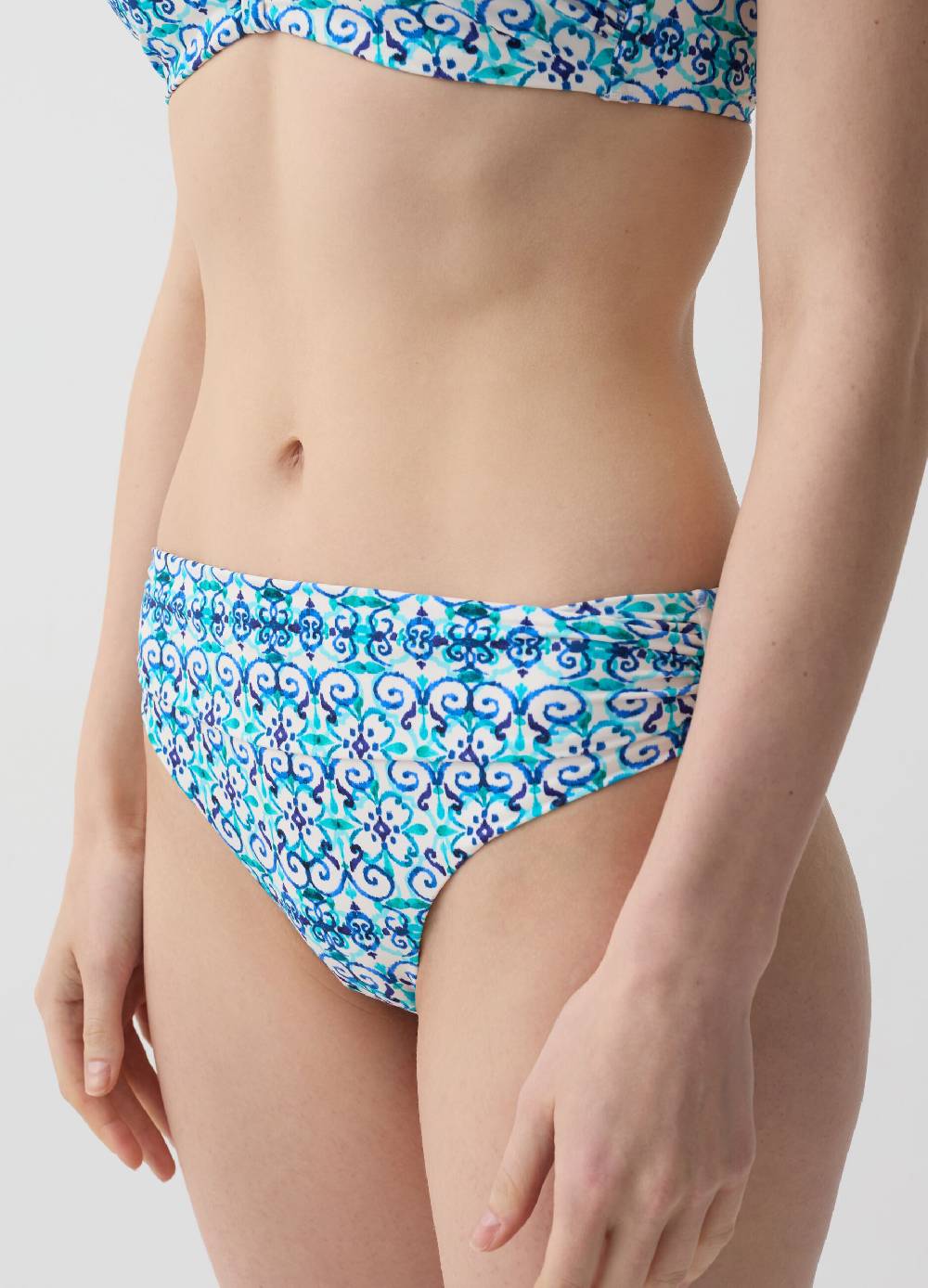 Ovs Slip bikini a vita alta stampa maiolica Novità