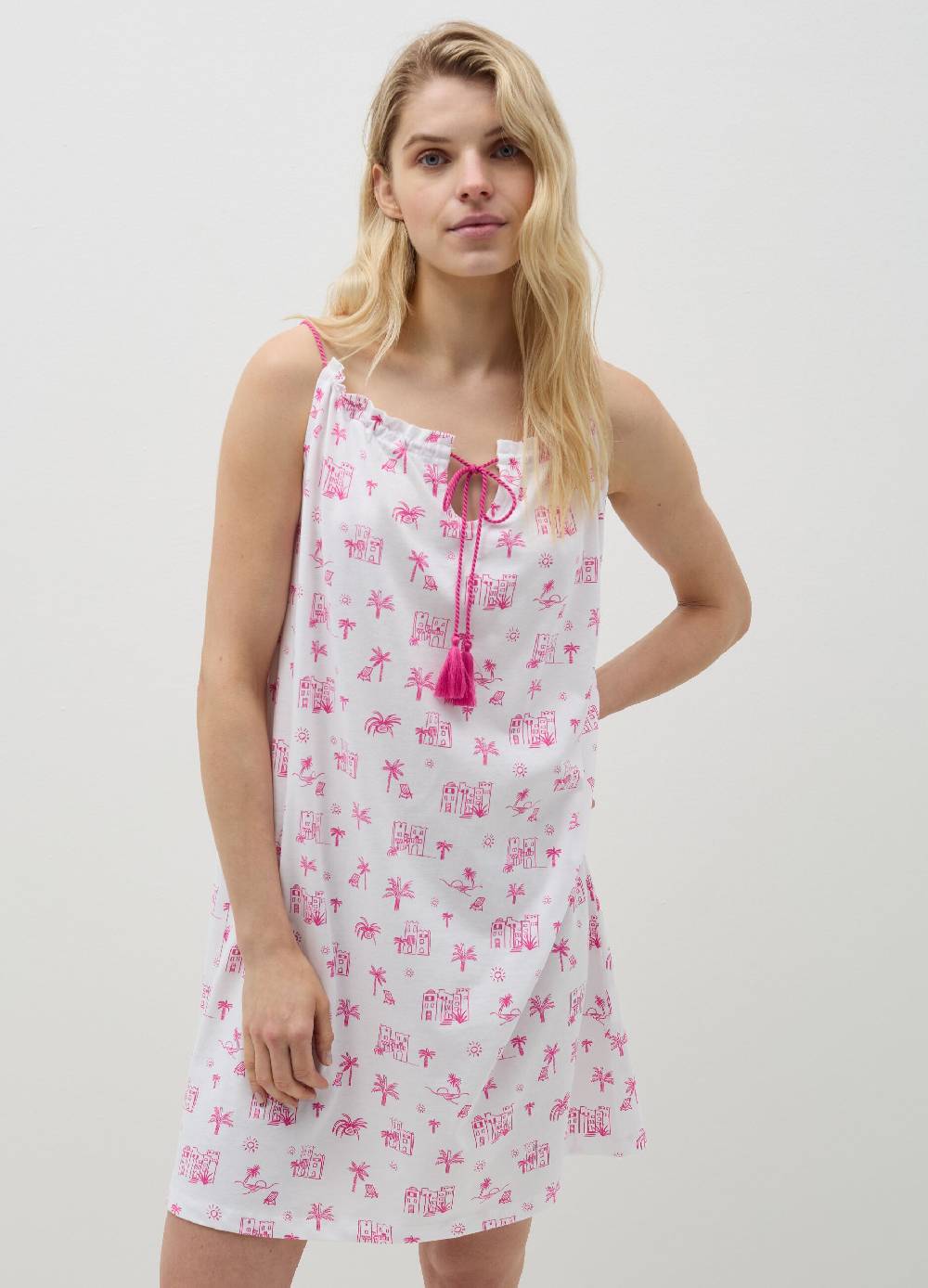 Ovs Camicia da notte con stampa Summer Vibes