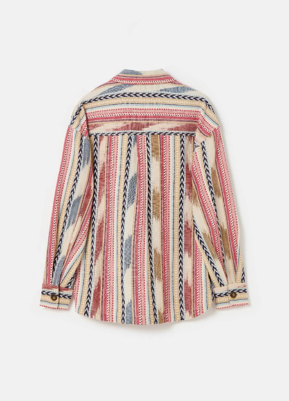 Ovs Shacket a righe multicolor con disegni etnici In Saldo
