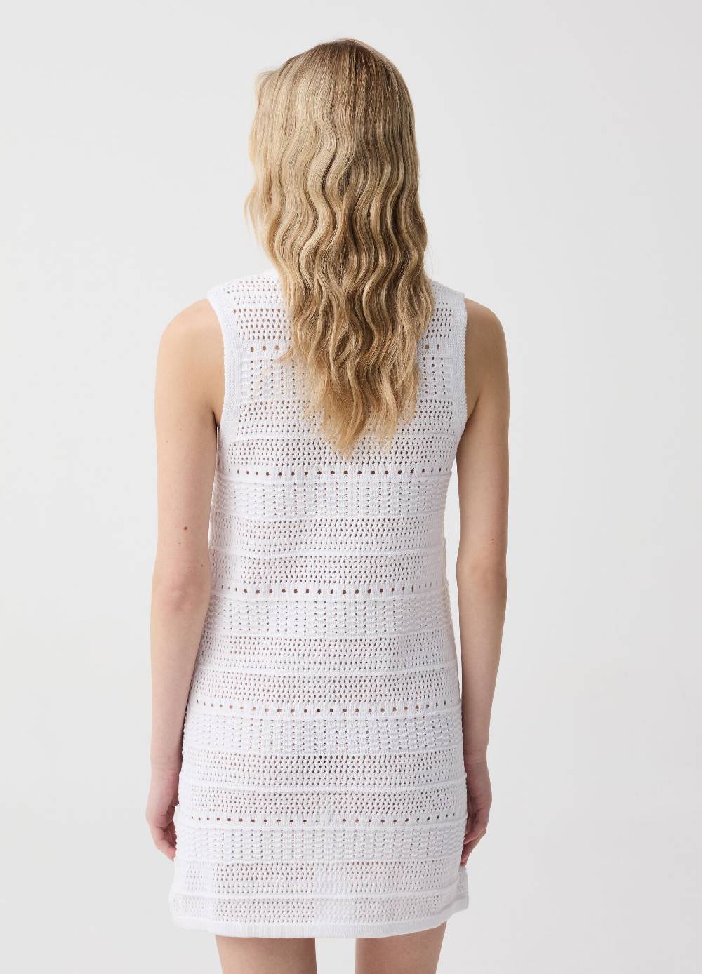 Ovs Abito corto in cotone crochet 2025