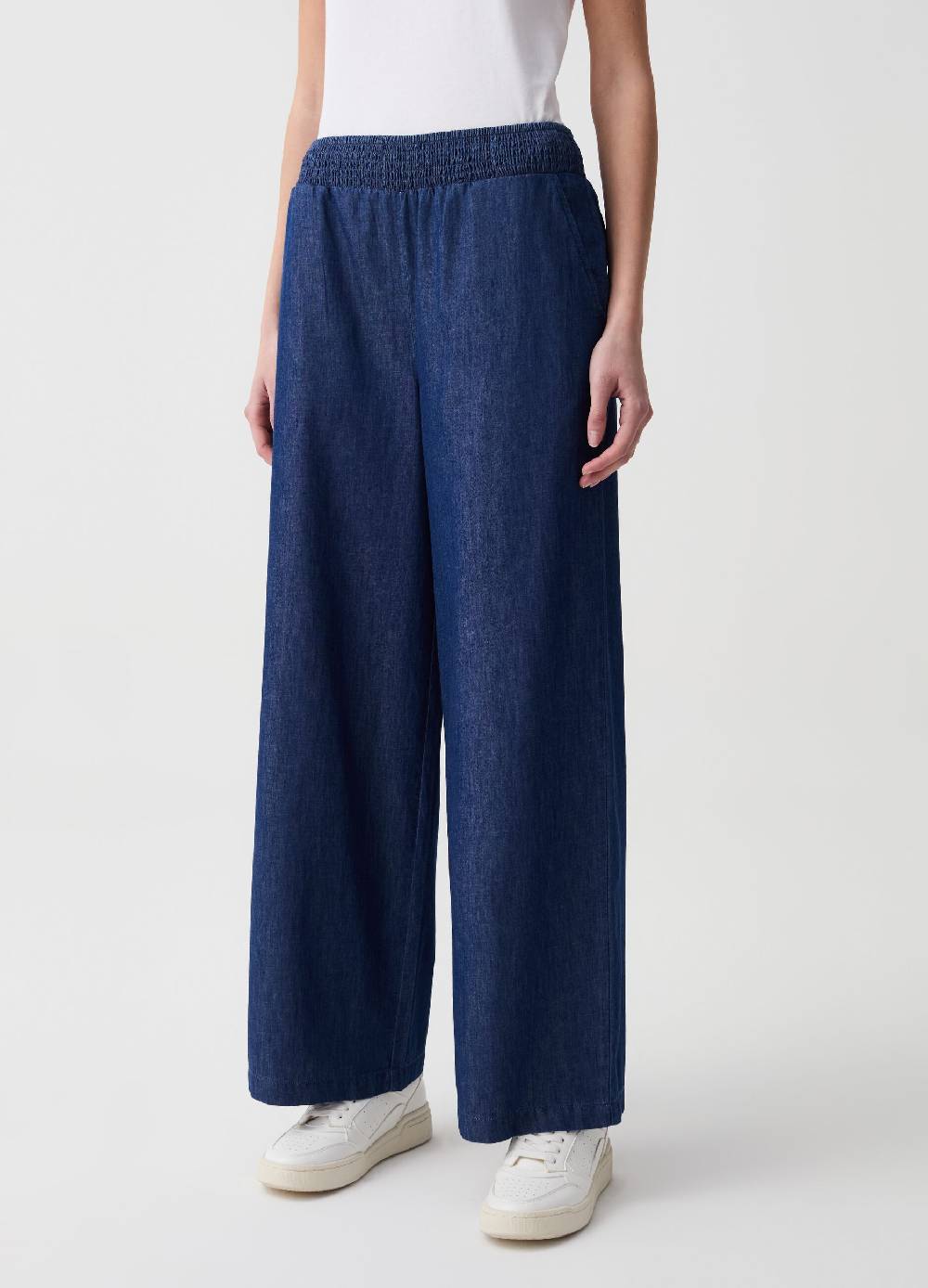 Ovs Jeans wide leg in tessuto fluido Italy