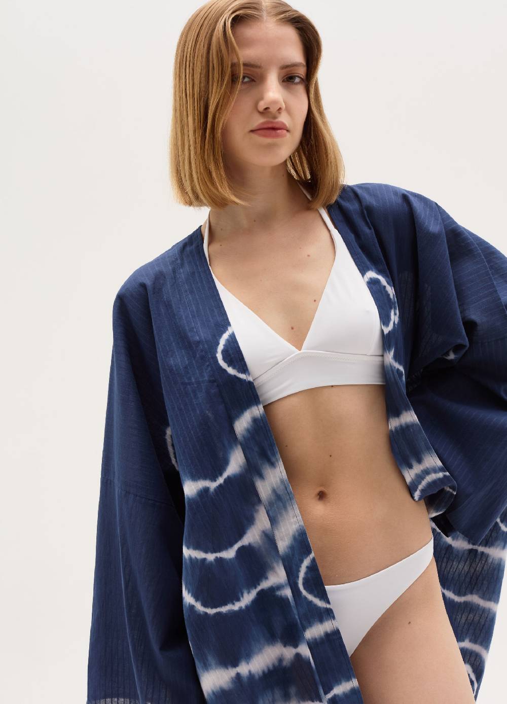 Ovs Kimono aperto copri costume Tie Dye Nuovo