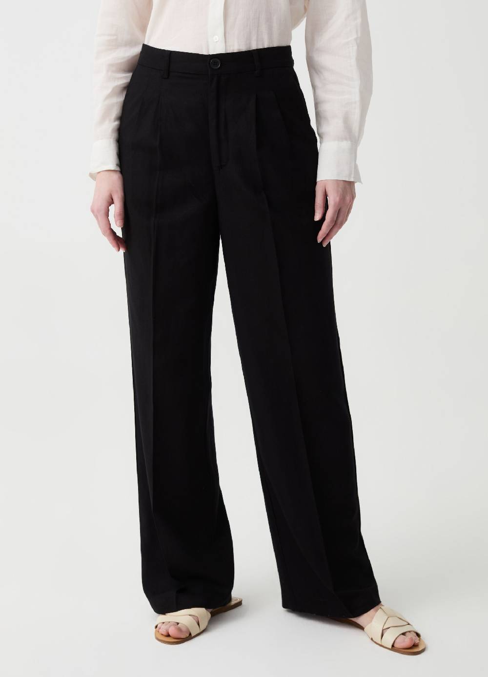 Ovs Pantalone wide leg con pinces Acquista Ora