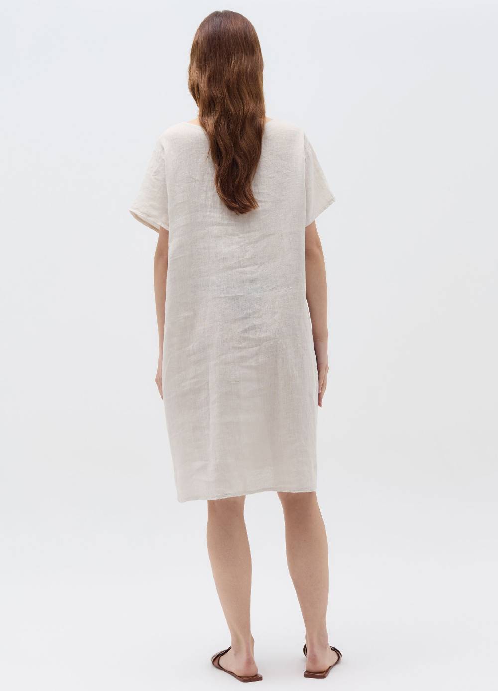 Ovs Vestito corto in lino con tasche Fino Al -60%