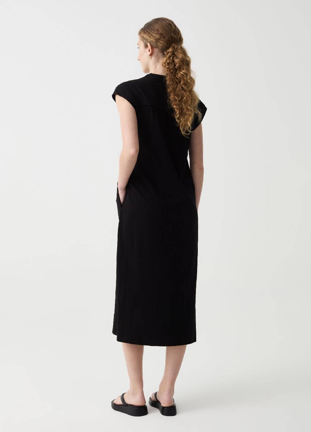 Ovs Vestito Essential lungo con apertura a V Convenienza