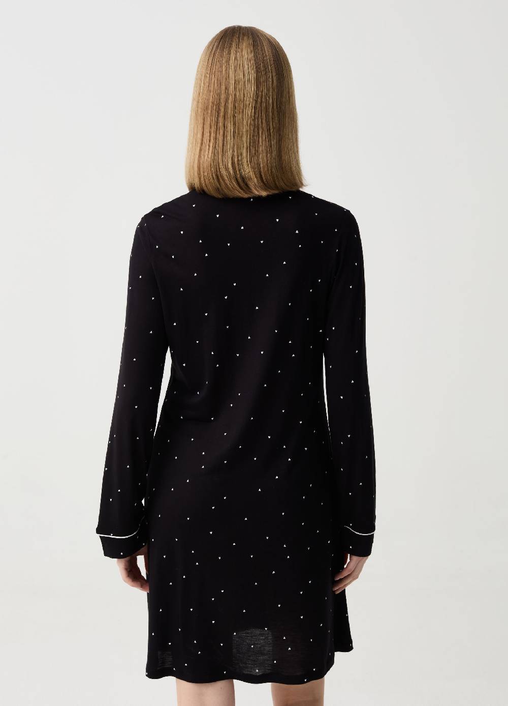 Ovs Camicia da notte con stampa cuoricini Novità