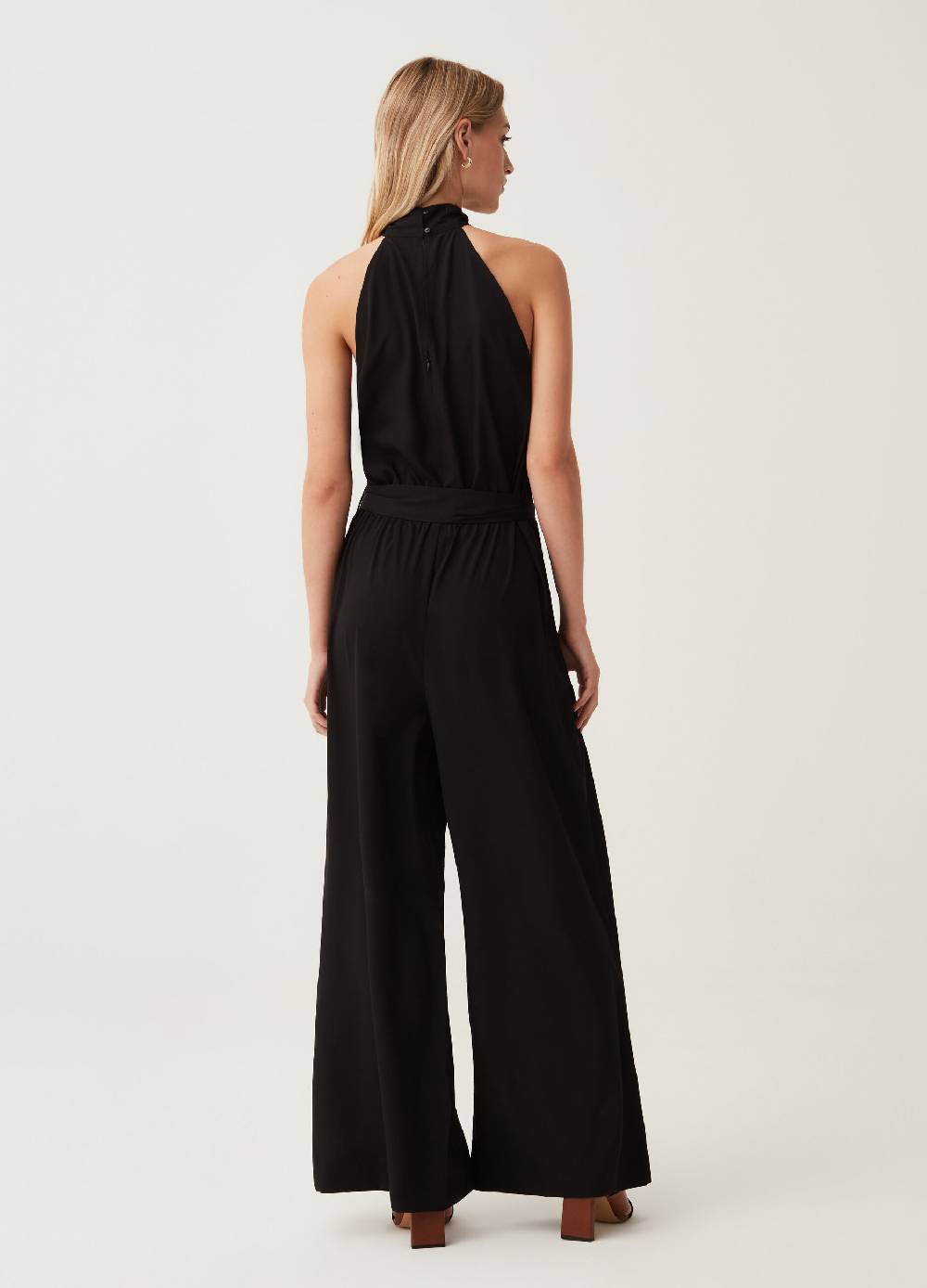 Ovs Tuta intera in satin scollo all'americana Online