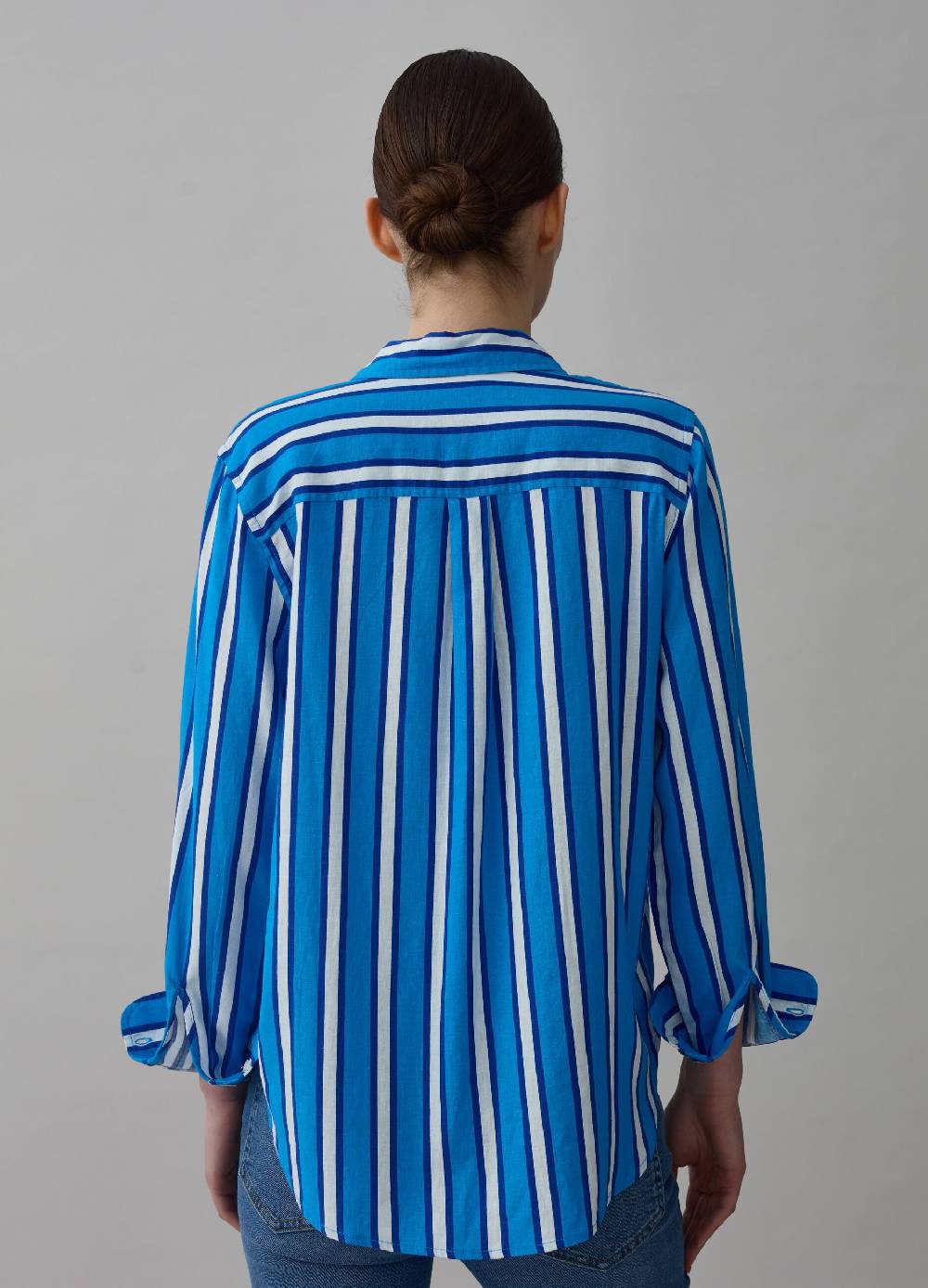 Ovs Camicia in lino e viscosa a righe In Vendita