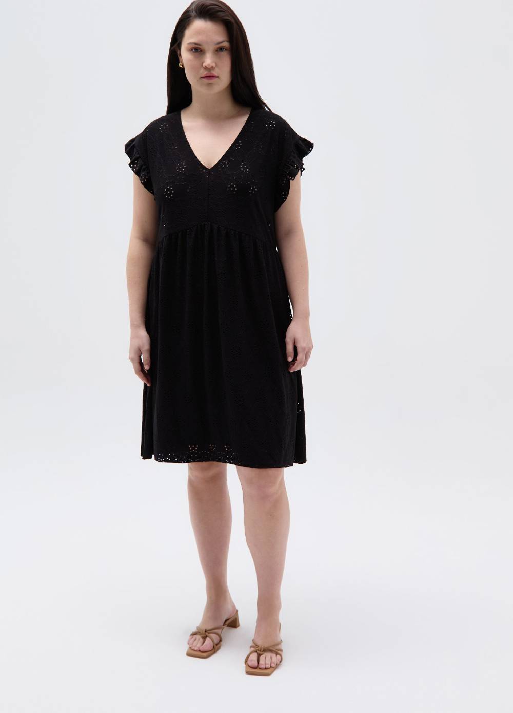 Ovs Vestito corto in sangallo Curvy