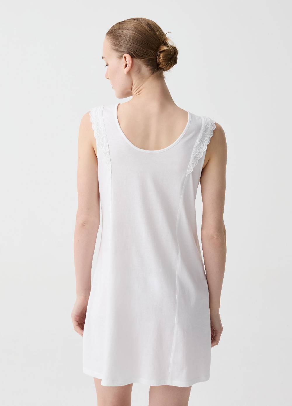 Ovs Camicia da notte con pizzo e bottoni Hotsell