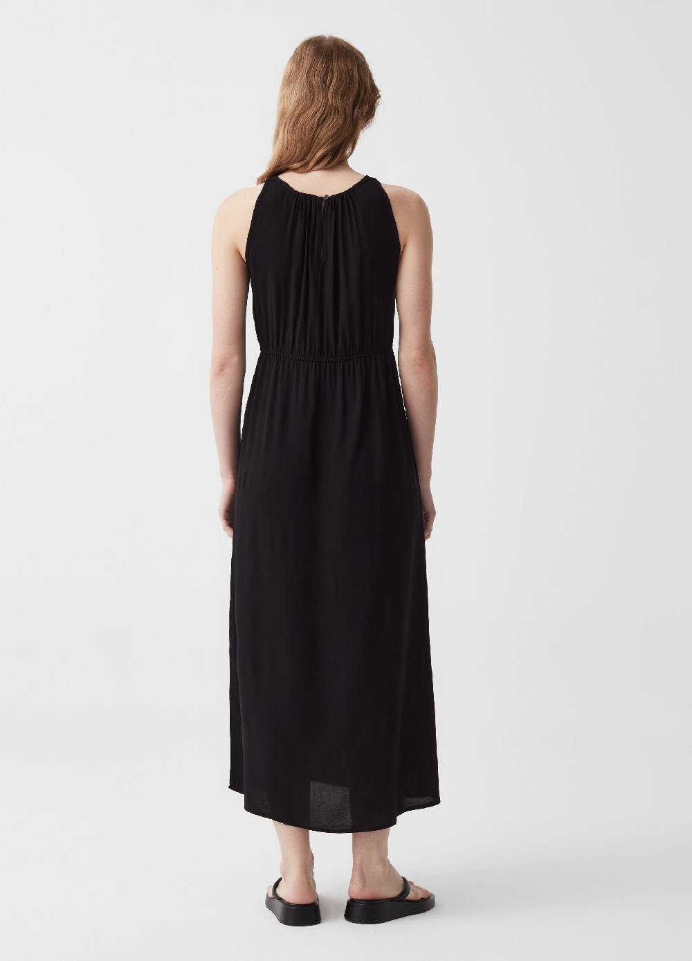 Ovs Vestito lungo in viscosa con scollo halter Vendita Calda