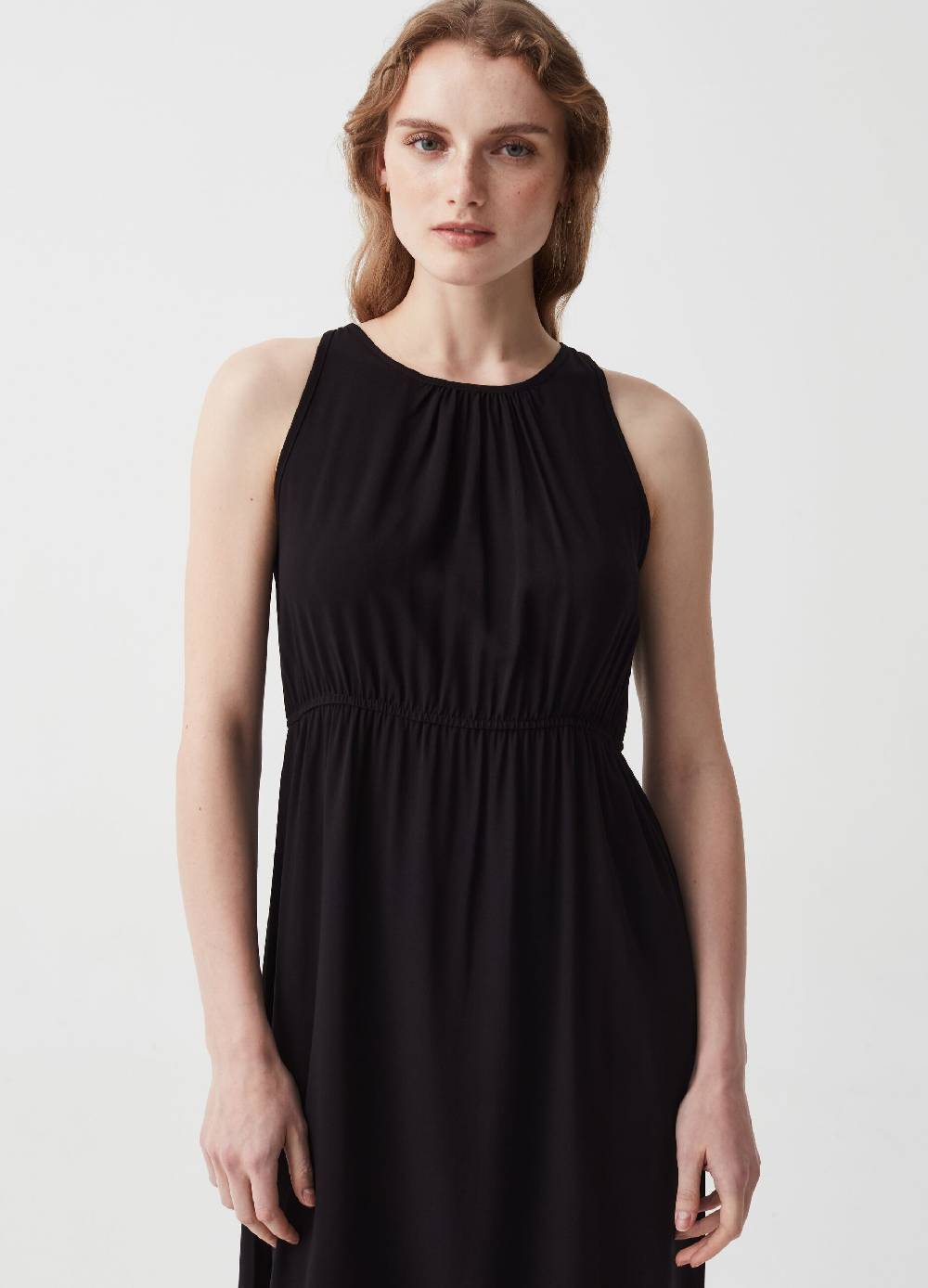 Ovs Vestito lungo in viscosa con scollo halter Vendita Calda