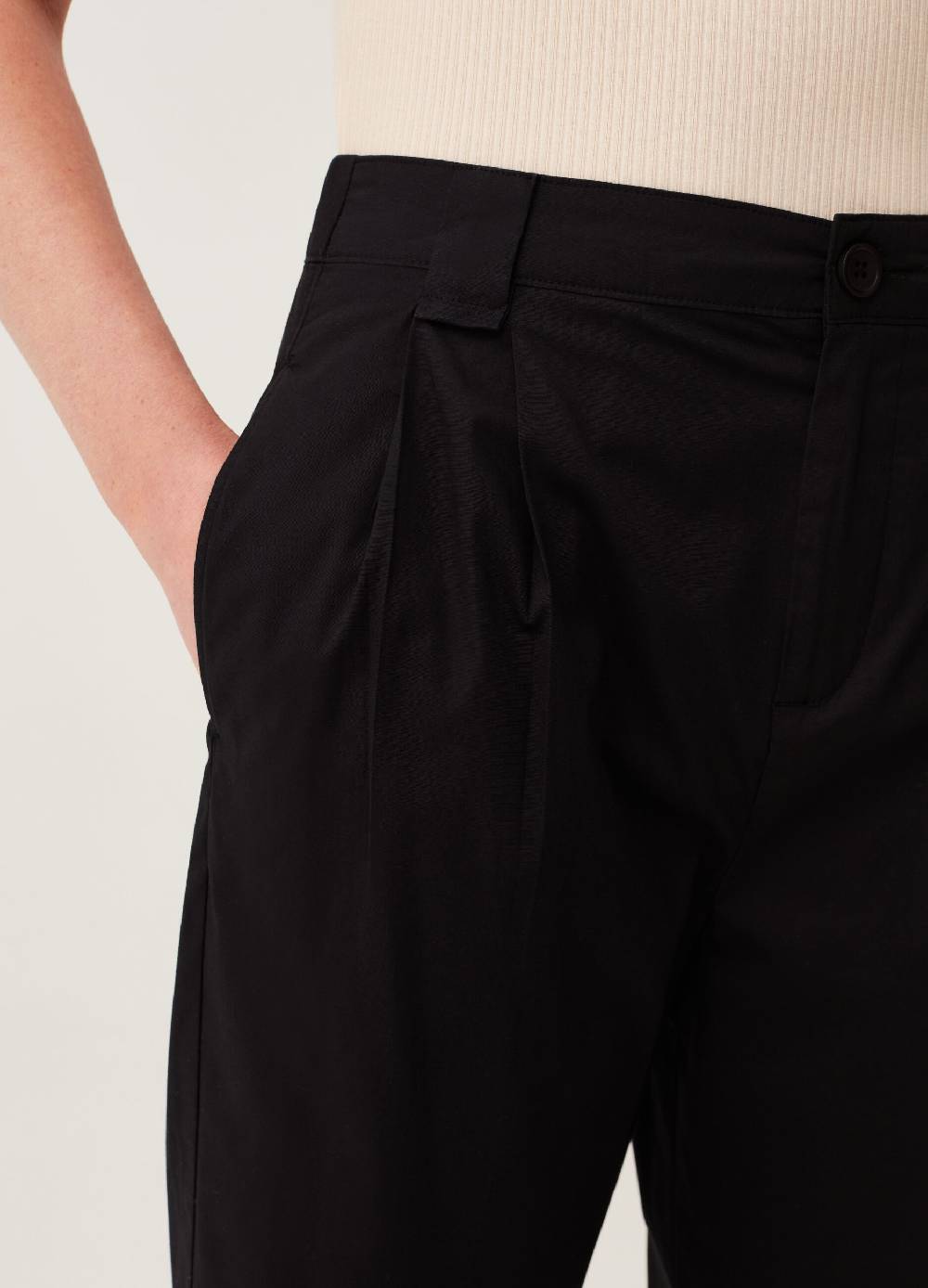 Ovs Pantaloni a sigaretta ankle fit con pinces Vendite Flash