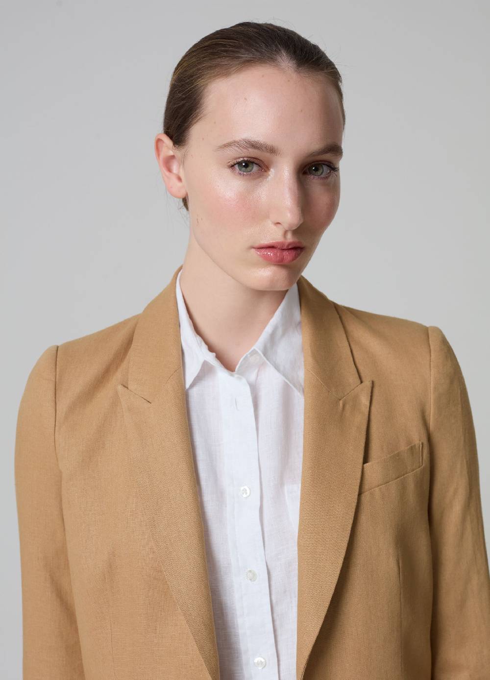 Ovs Blazer PIOMBO in lino e viscosa Nuova