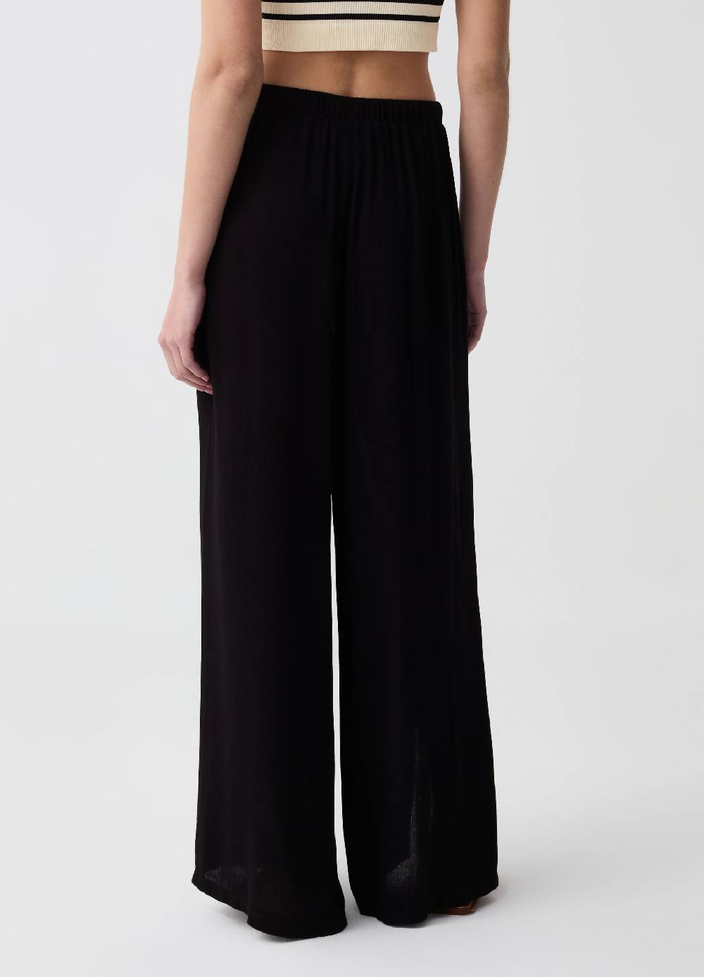 Ovs Pantalone palazzo wide leg con spacchi Nuovo