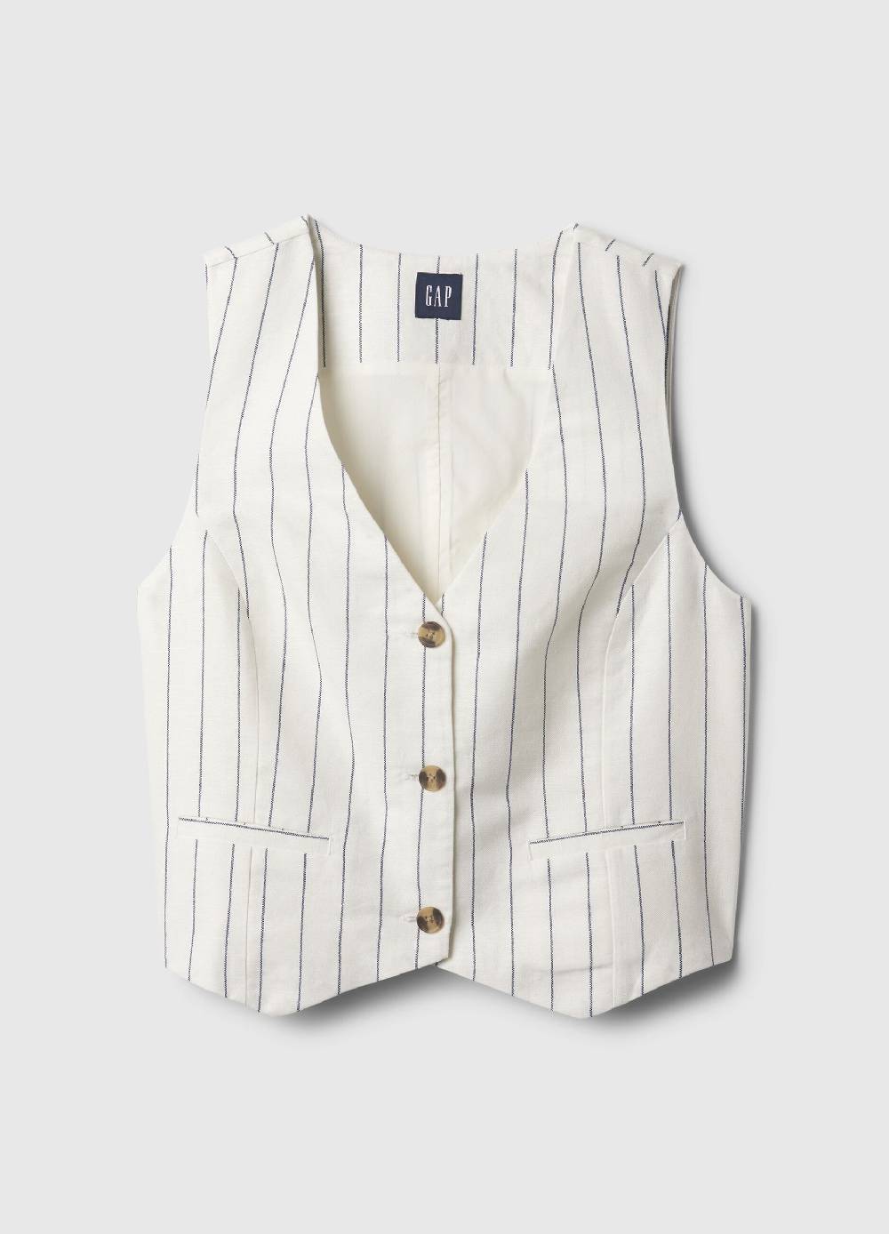 Ovs Gilet in lino e viscosa scollo a V Qualità