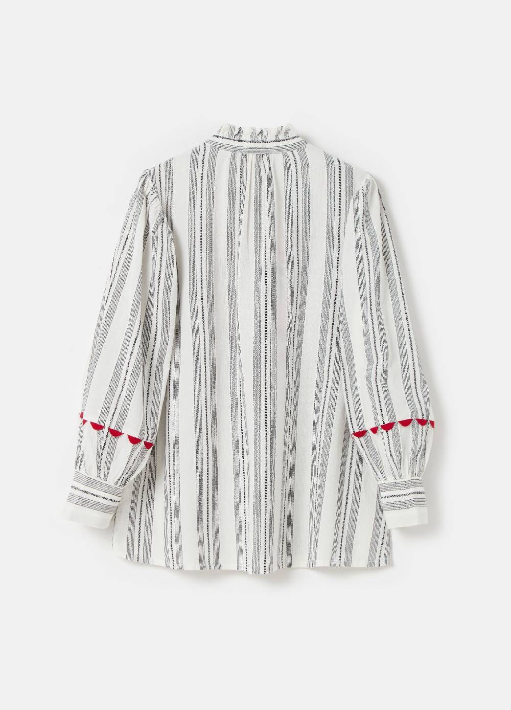 Ovs Blusa a righe con fiori ricamati Promozione Limitata