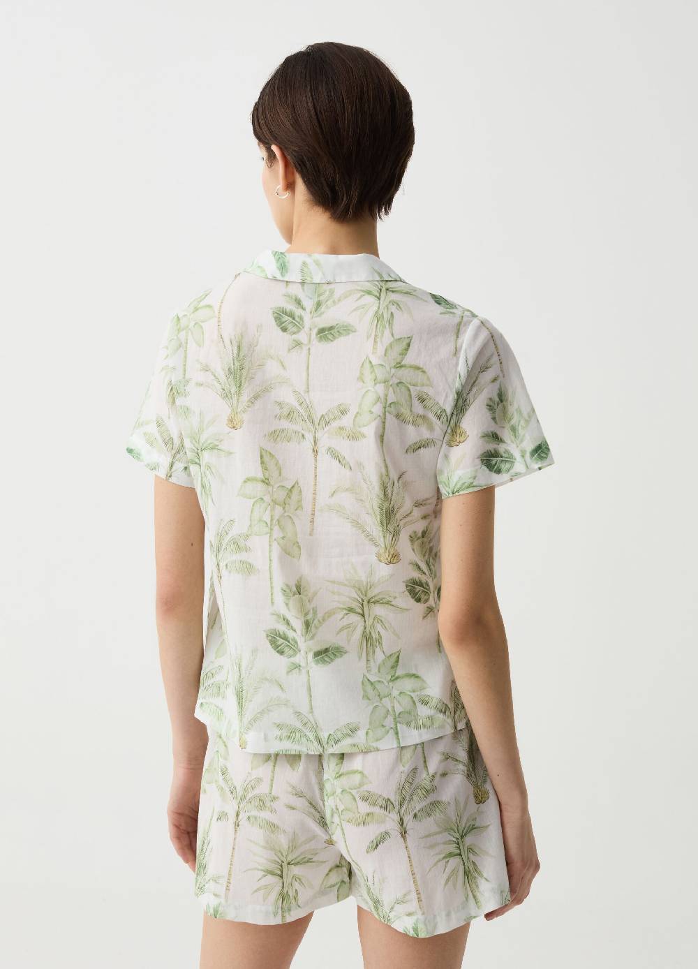 Ovs Pigiama in tela con stampa palme tropicali Shopping Online