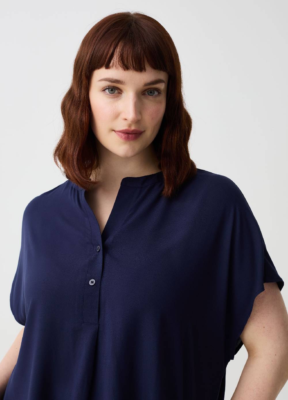 Ovs Blusa in viscosa con bottoni Curvy Affare Del Giorno