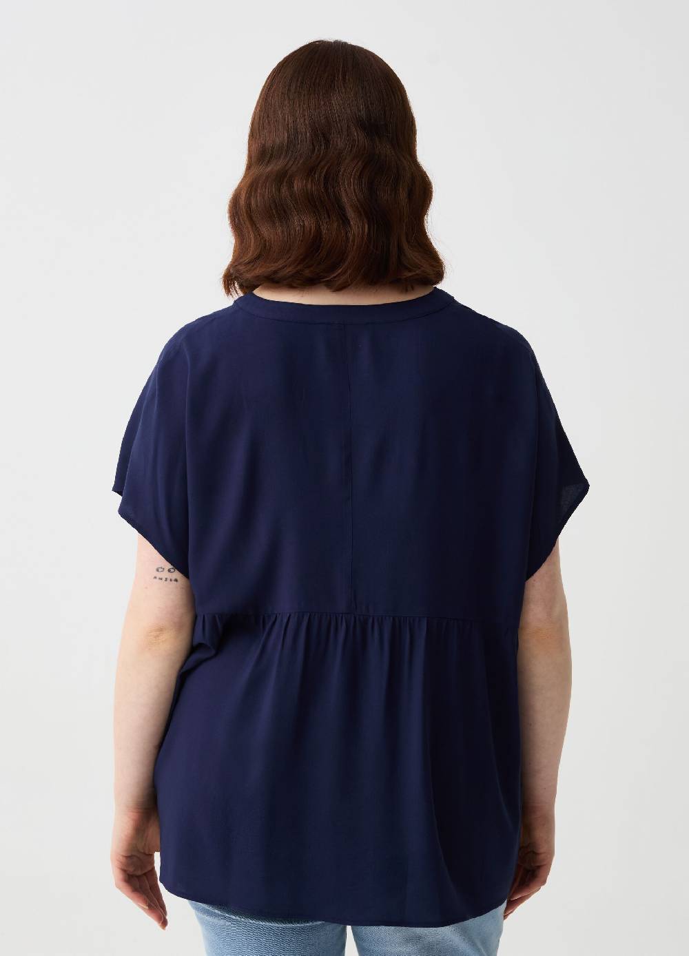 Ovs Blusa in viscosa con bottoni Curvy Affare Del Giorno
