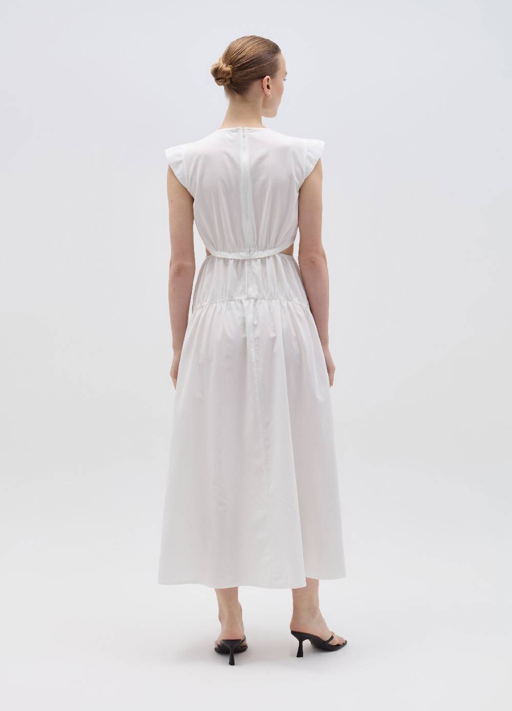 Ovs Vestito lungo in popeline con dettagli cut out Convenienza