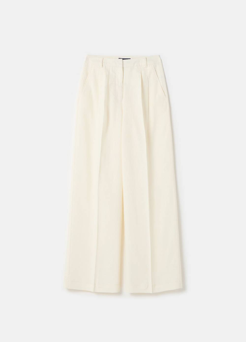 Ovs Pantaloni ampi in lino e viscosa PIOMBO Outlet