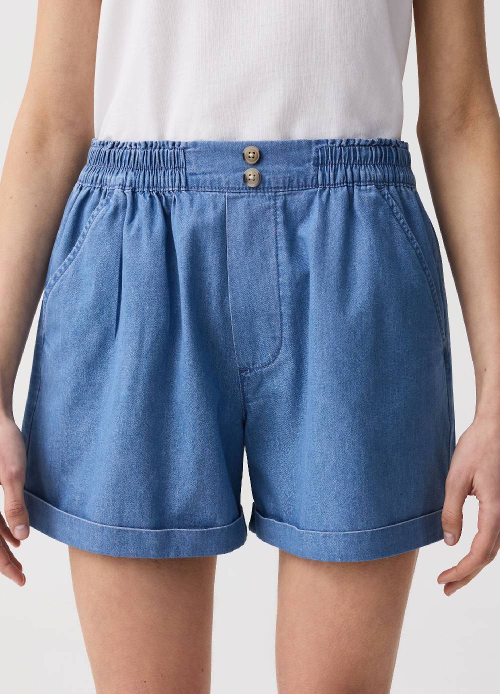 Ovs Shorts in denim fluido con tasche In Saldo