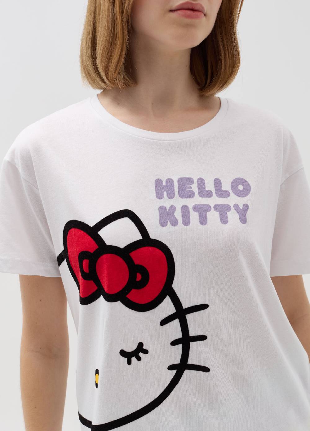 Ovs Pigiama in cotone con stampa Hello Kitty Nuova