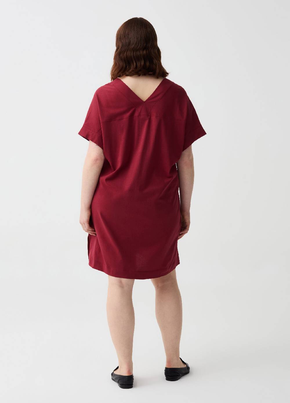 Ovs Abito Essential corto in jersey con scollo a V Curvy Affare Del Giorno