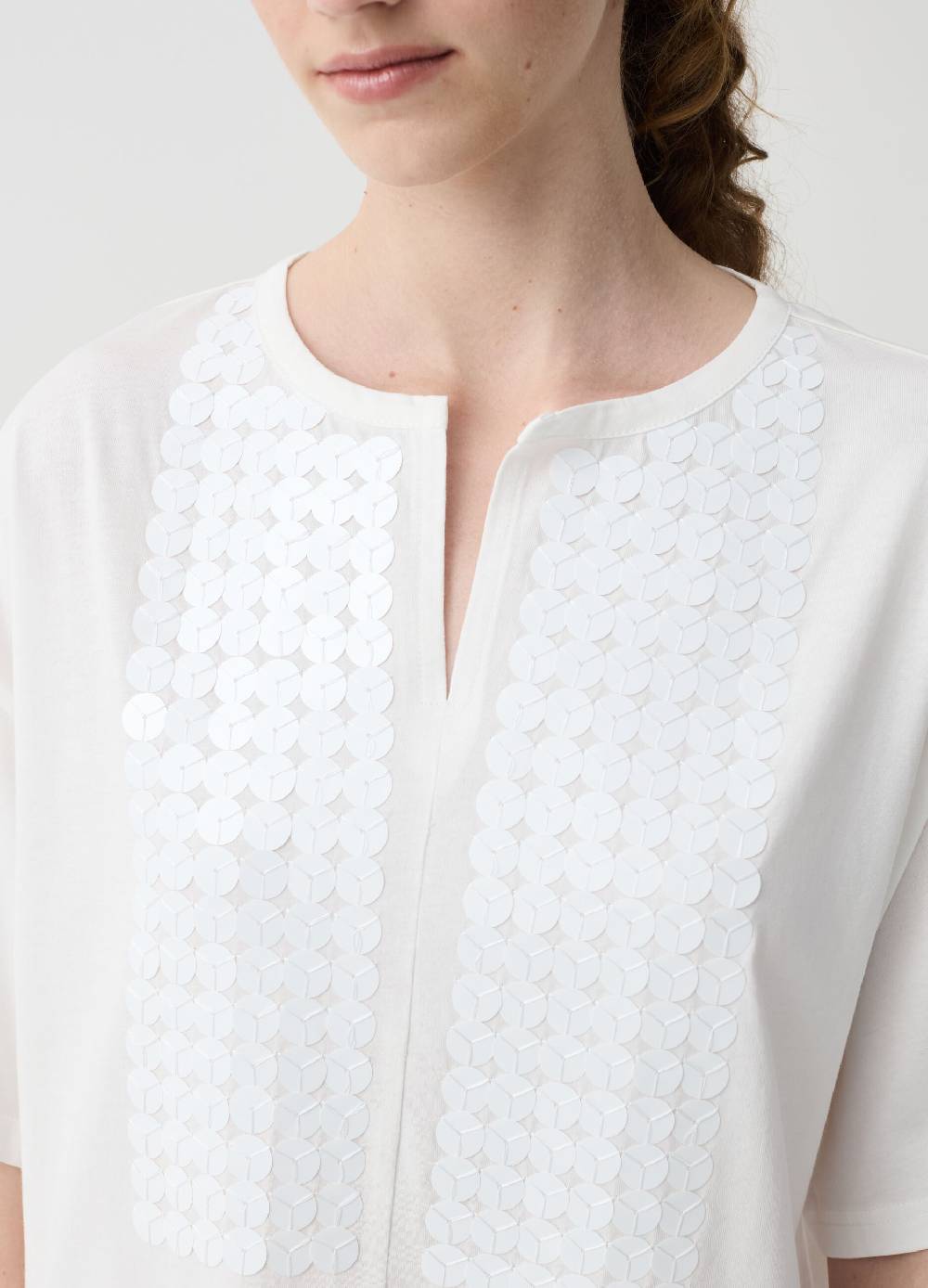 Ovs T-shirt con paillettes maniche a kimono Sconto