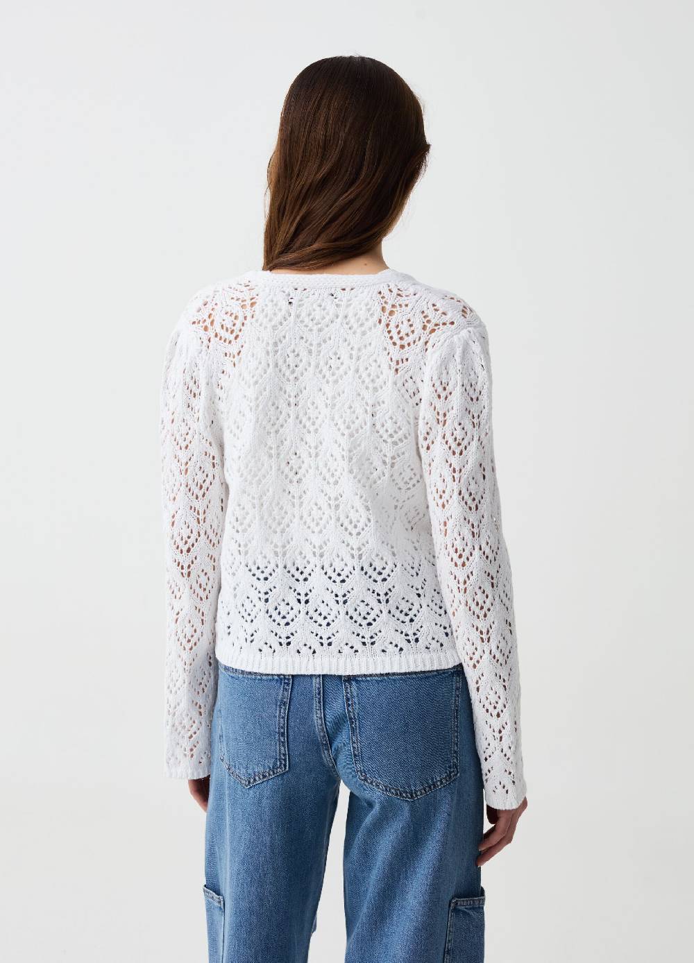 Ovs Cardigan crochet con laccetto Offerta San Valentino