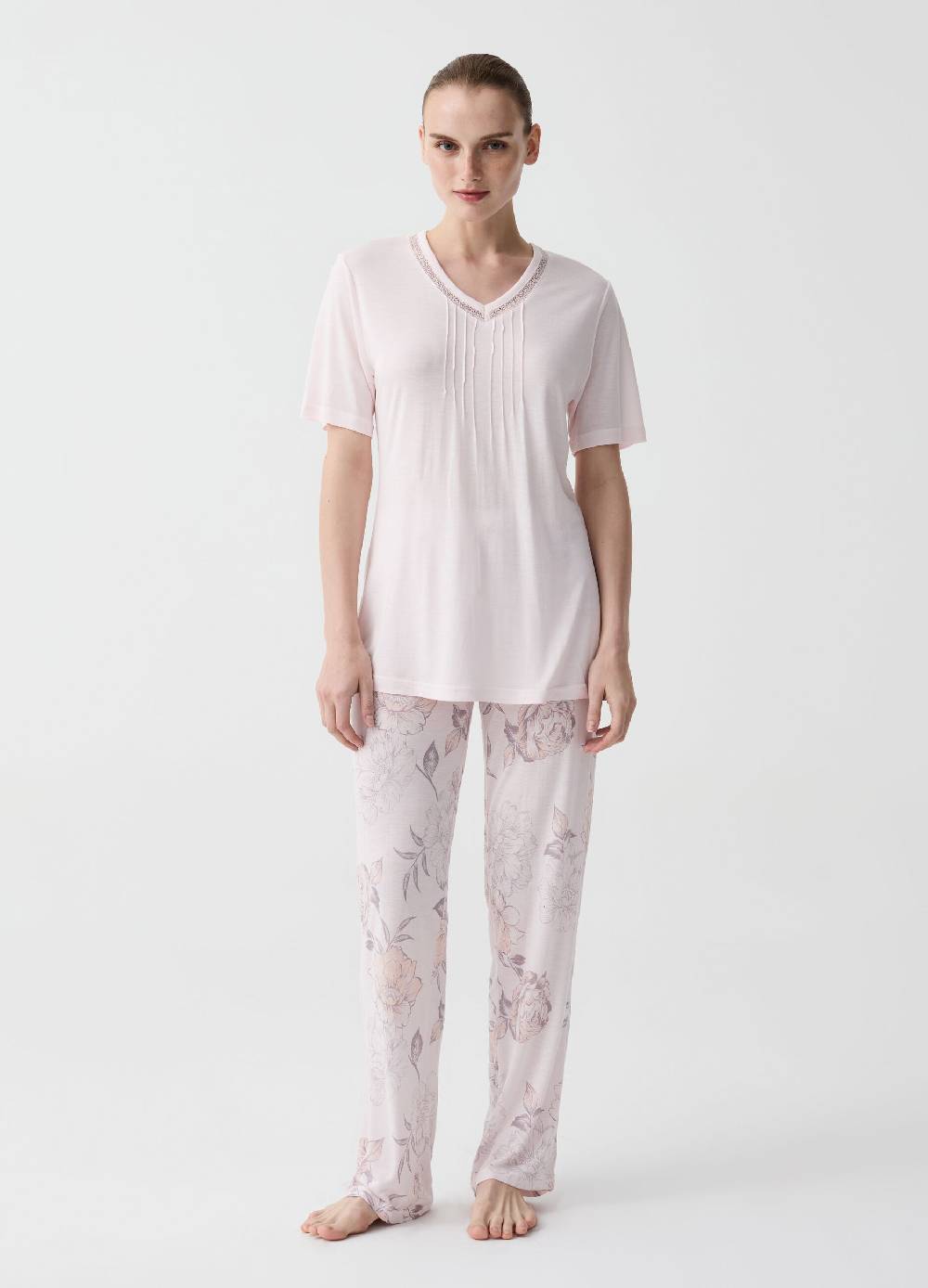 Ovs Pigiama lungo con fantasia floreale Shopping Online