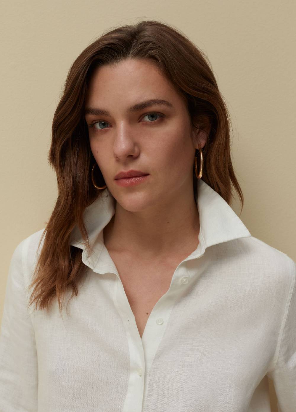 Ovs Camicia in lino tinta unita Economico
