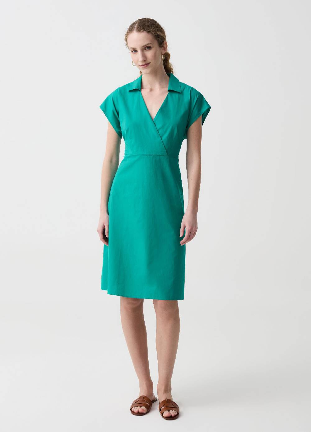 Ovs Vestito midi scollo a V con colletto
