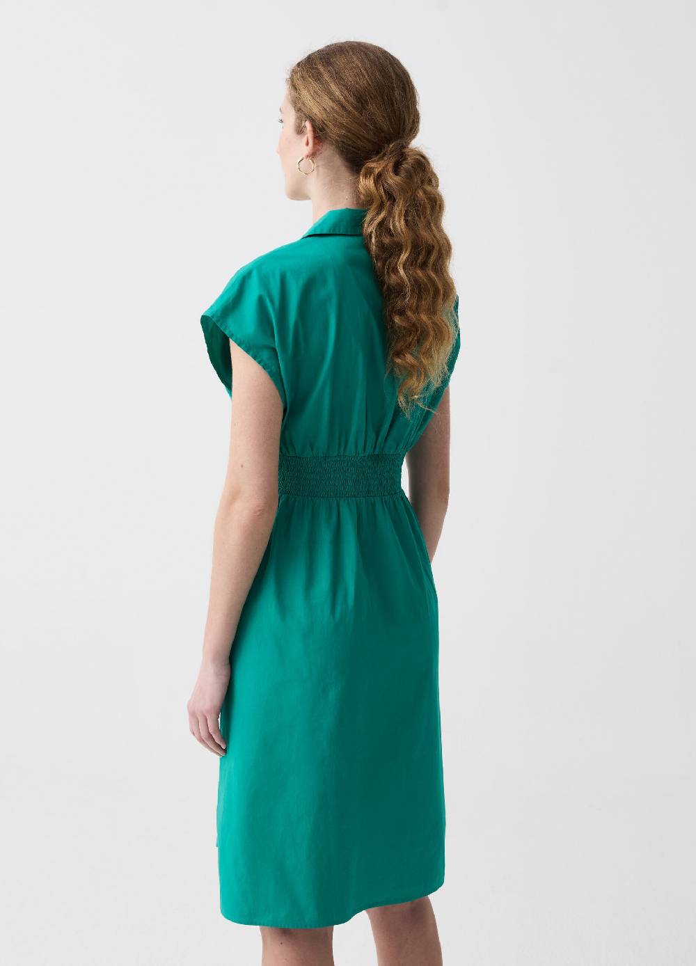 Ovs Vestito midi scollo a V con colletto Moda