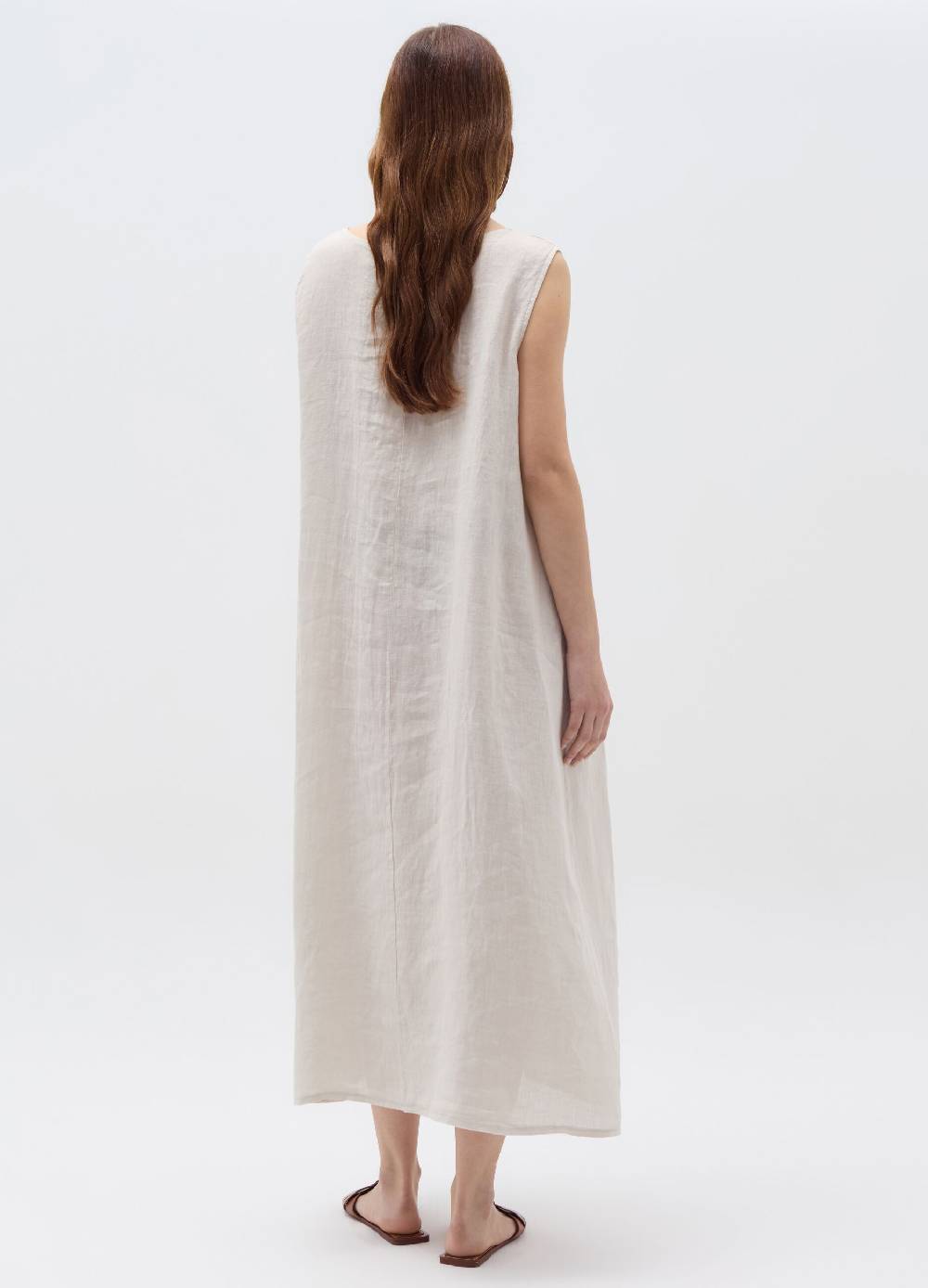 Ovs Vestito lungo smanicato in lino Promozione
