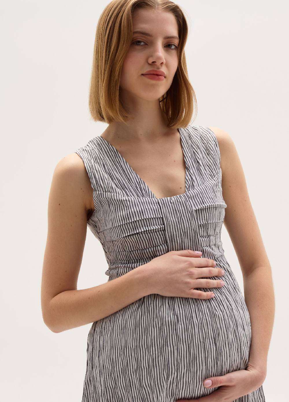 Ovs Vestito premaman a righe sottili