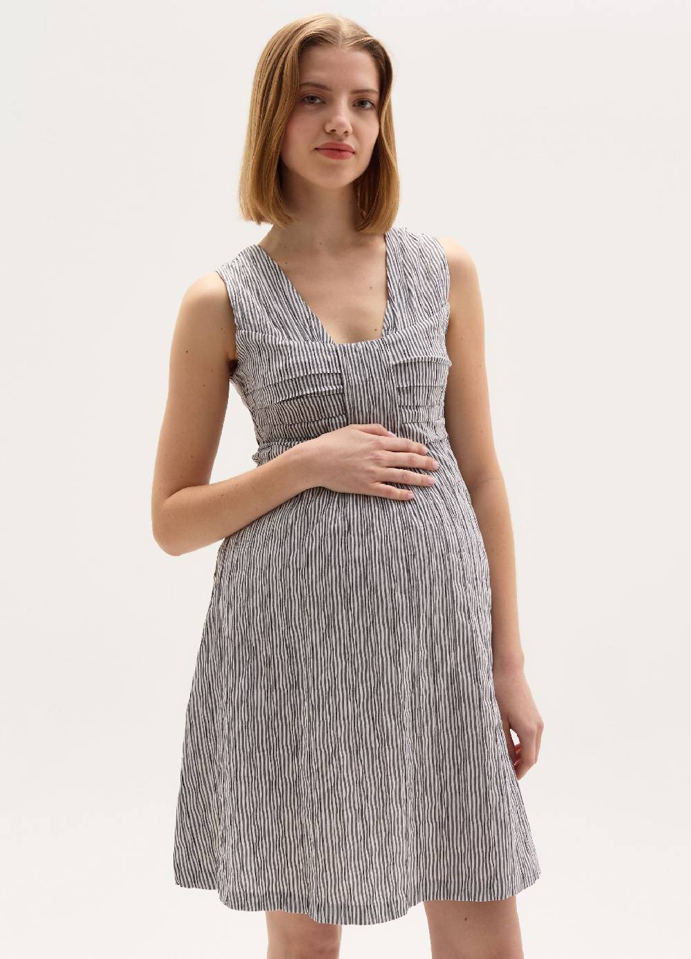 Ovs Vestito premaman a righe sottili Spedizione Gratuita