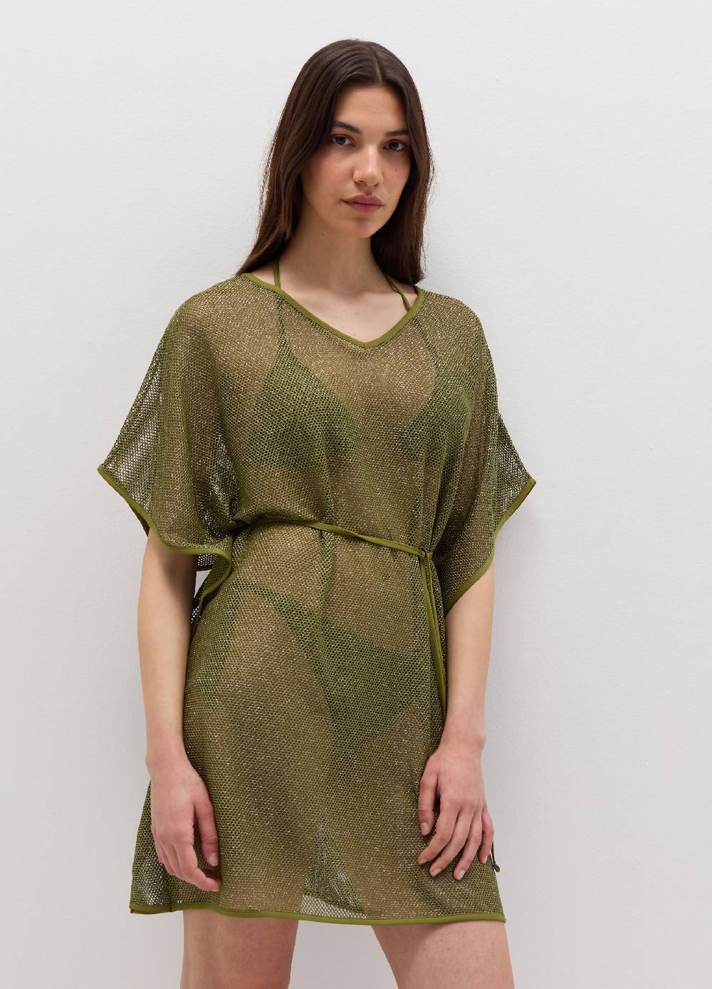 Ovs Poncho copri costume a rete in lurex Fino Al -60%