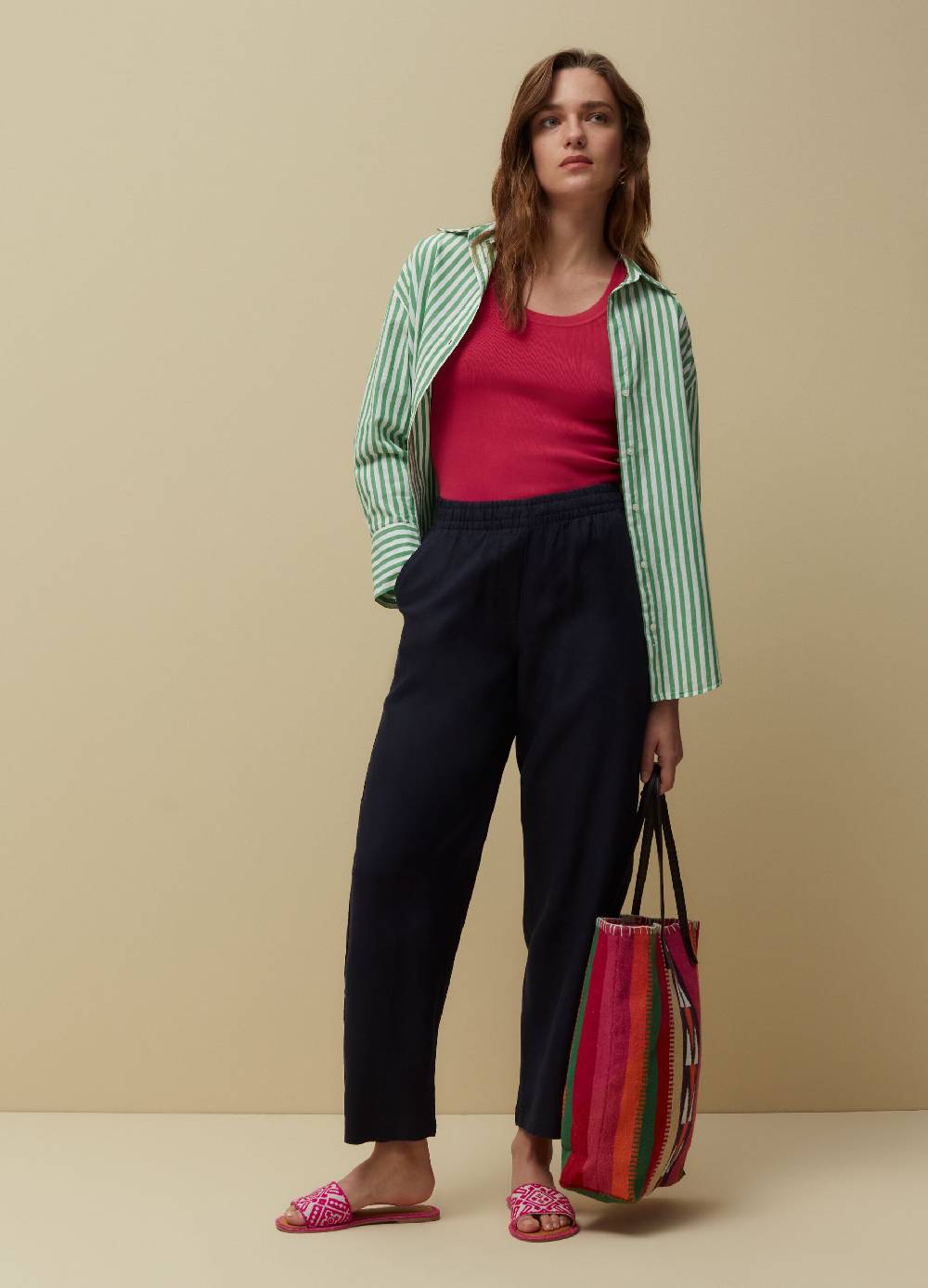 Ovs Pantaloni in lino