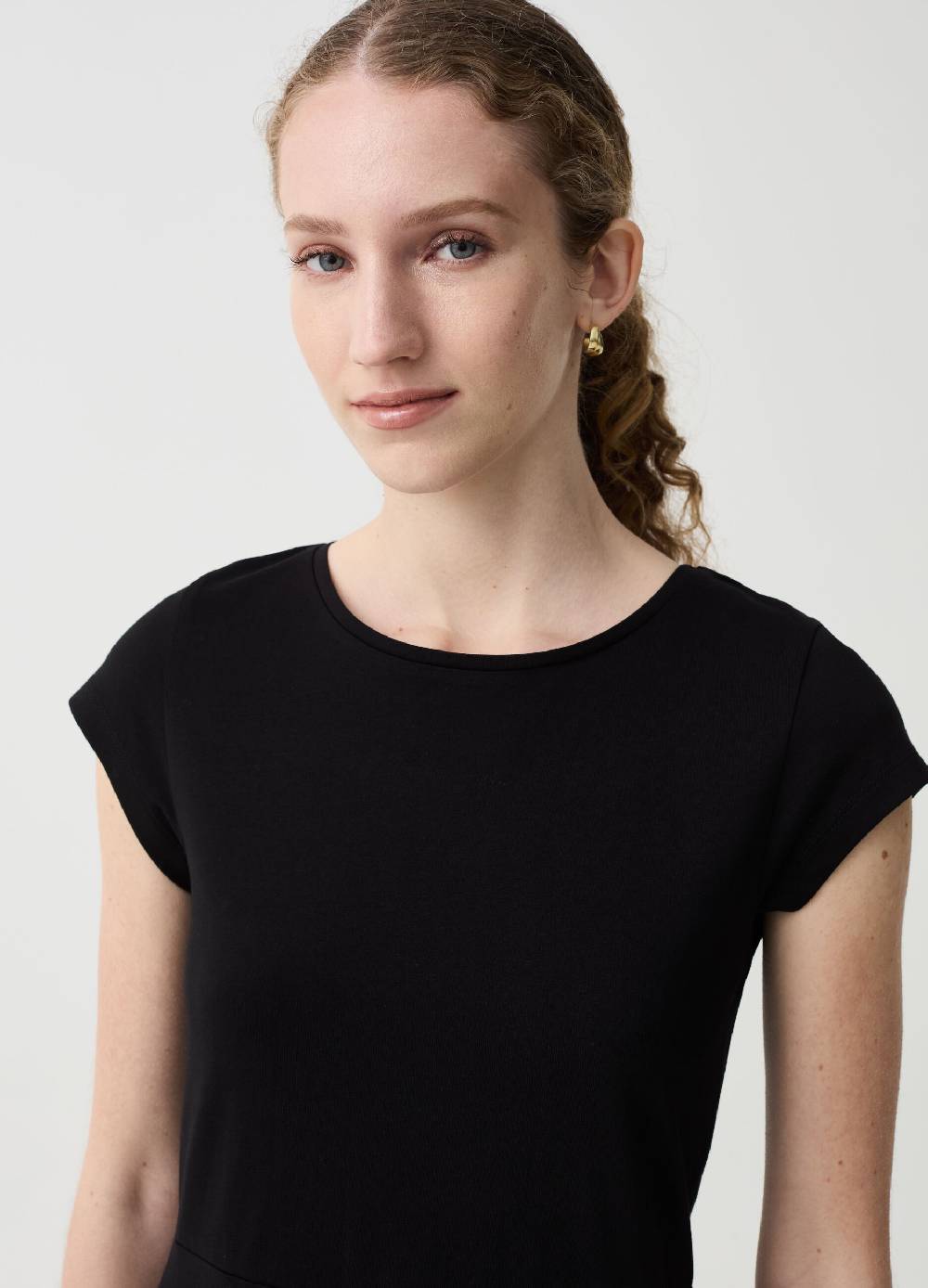 Ovs Vestito Essential corto in cotone Outlet