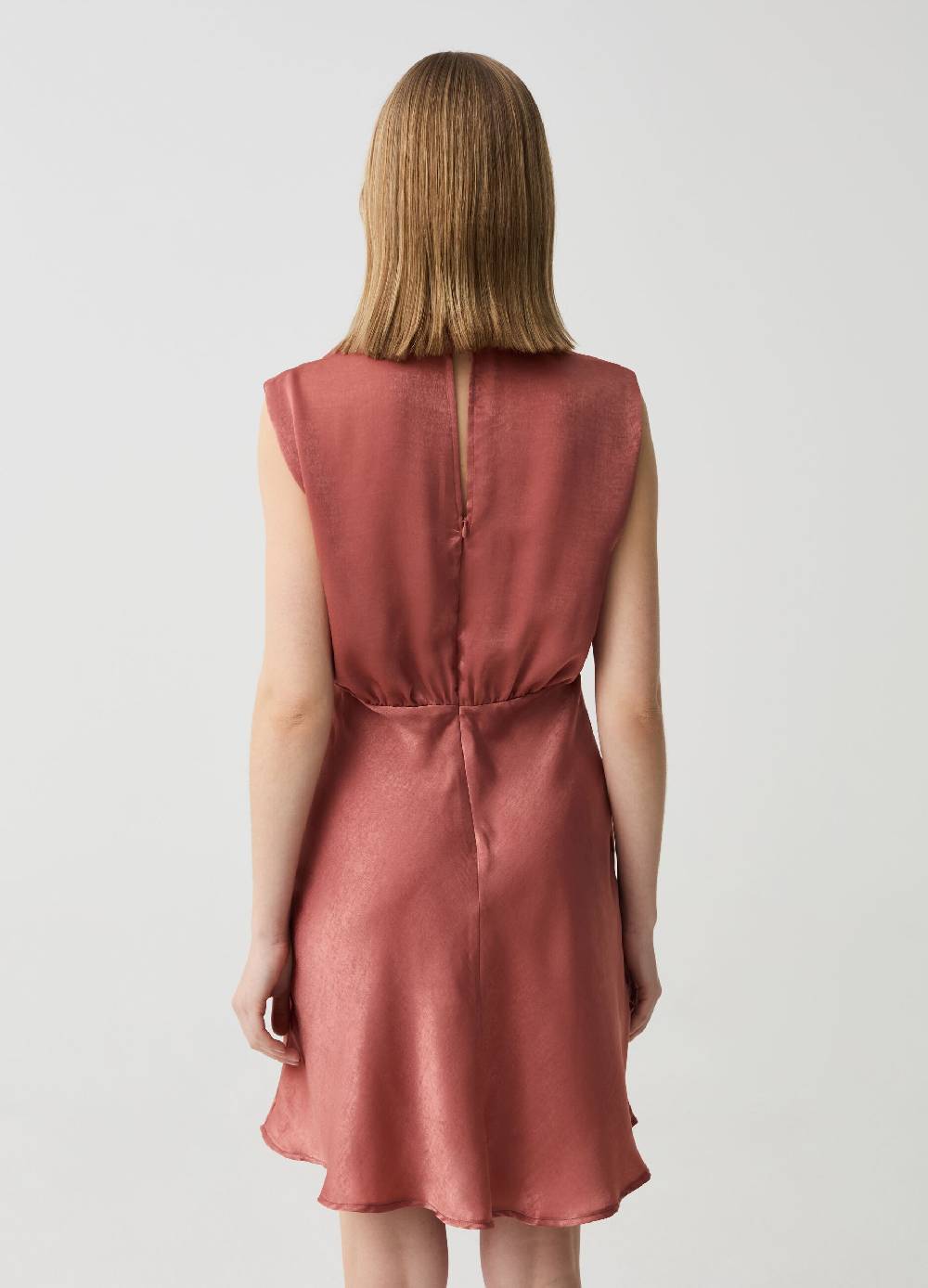 Ovs Abito smanicato in satin con drappeggio Offerte