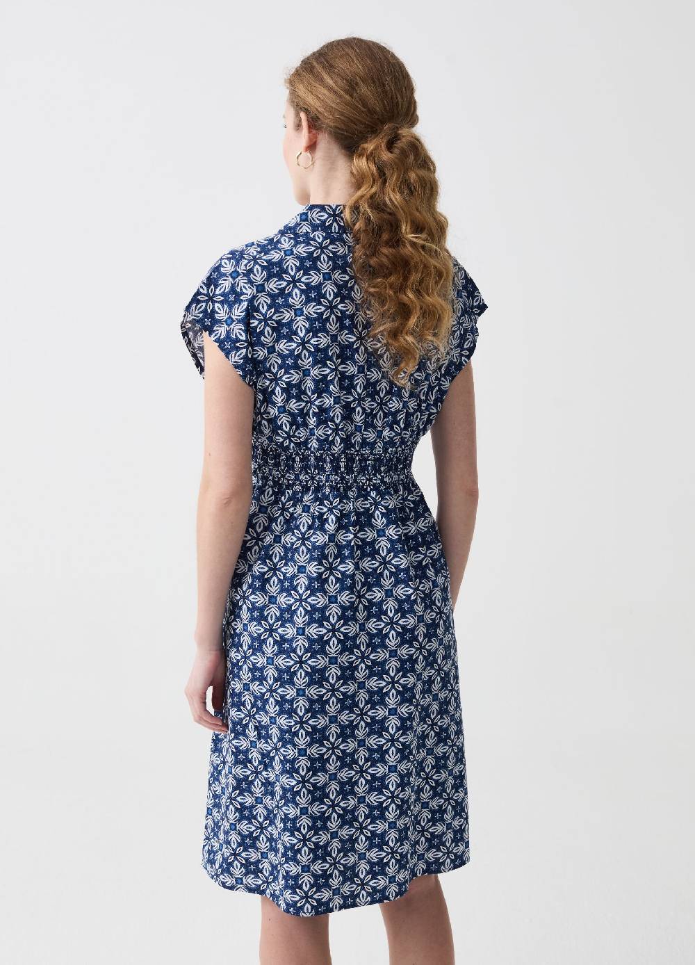 Ovs Vestito midi scollo a V con colletto Moda