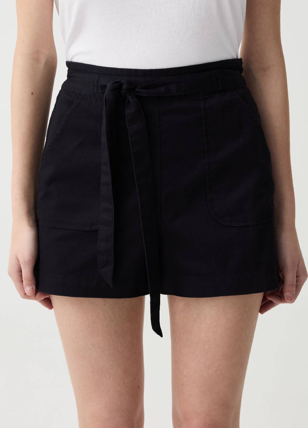 Ovs Shorts in denim fluido con cintura Italy