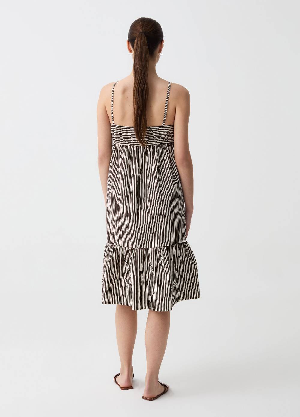 Ovs Vestito midi con balza Spedizione Gratuita