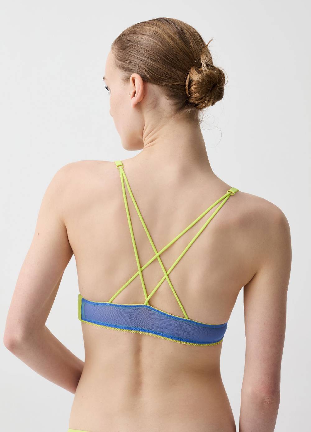 Ovs Reggiseno Bralette in mesh profili a contrasto Consegna Veloce