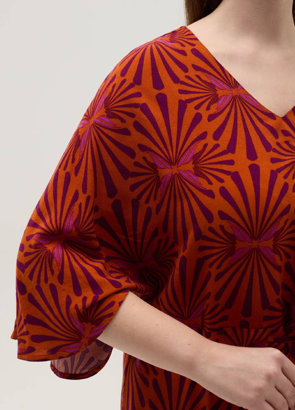 Ovs Vestito lungo stampato in viscosa Curvy Affare Del Giorno