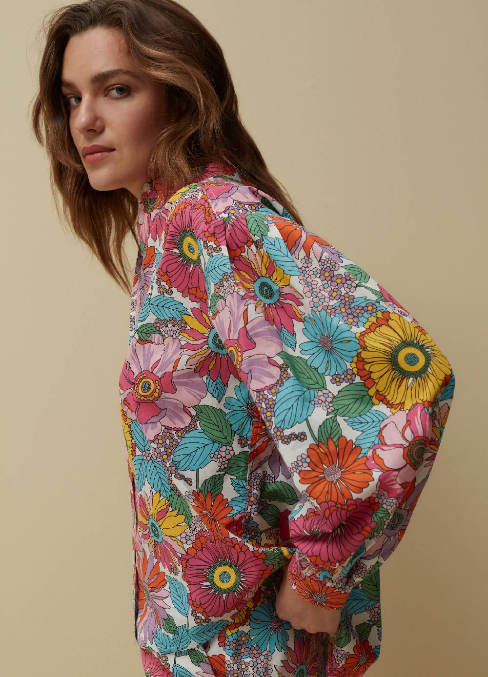 Ovs Camicia in cotone con stampa a fiori Convenienza