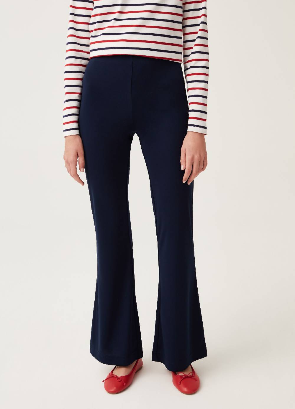 Ovs Pantaloni flare fit tinta unita Sconto